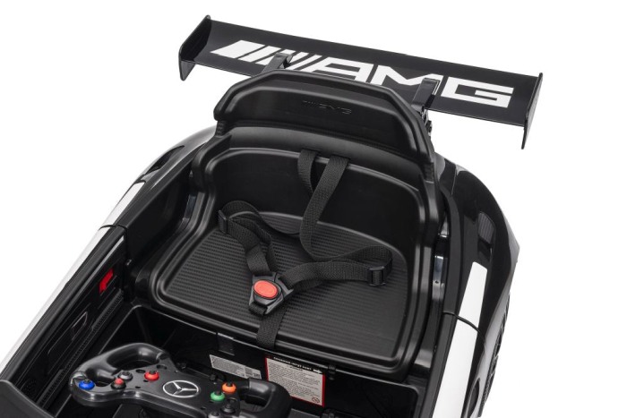 Masinuta electrica Mercedes GT3 pentru copii cu roti EVA, scaun piele ECO si telecomanda [4]