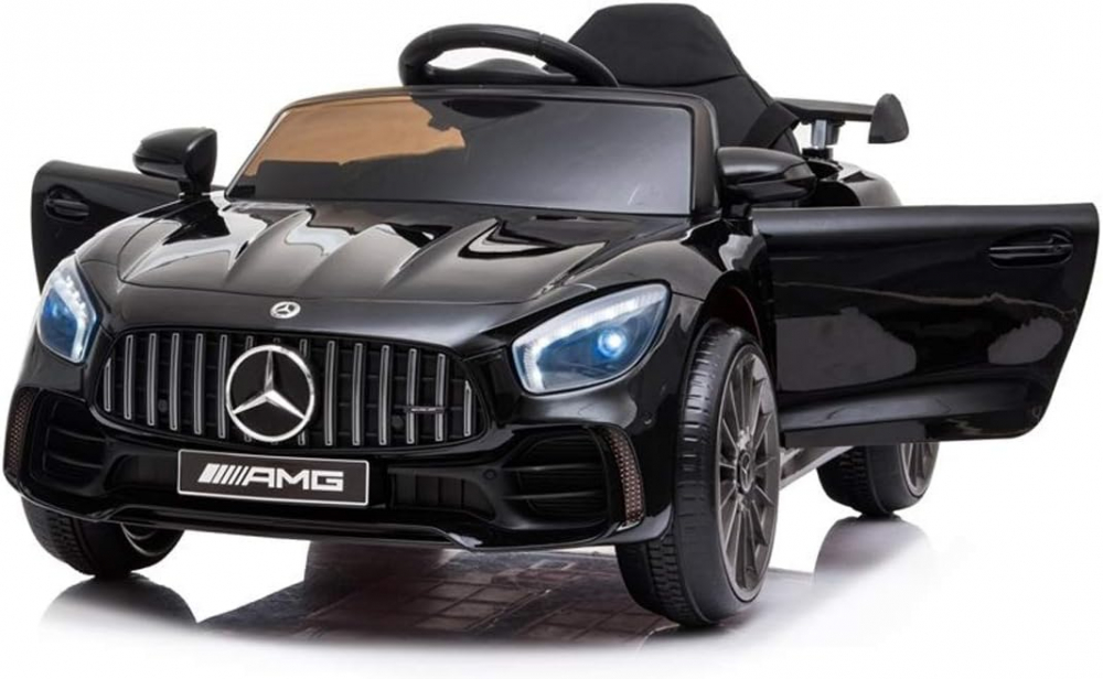 Masinuta electrica cu telecomanda Mercedes GTR AMG mica, NEGRU [11]