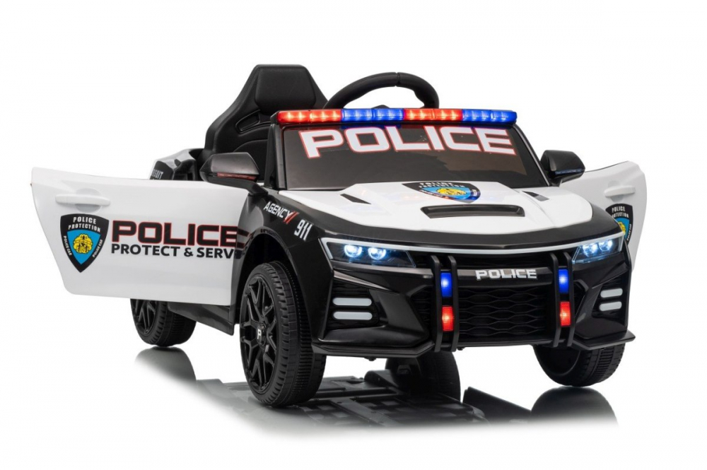 Masinuta electrica Politie copii XMX629 – 2 Motoare, Roti EVA, Girofar si Statia Voce [1]