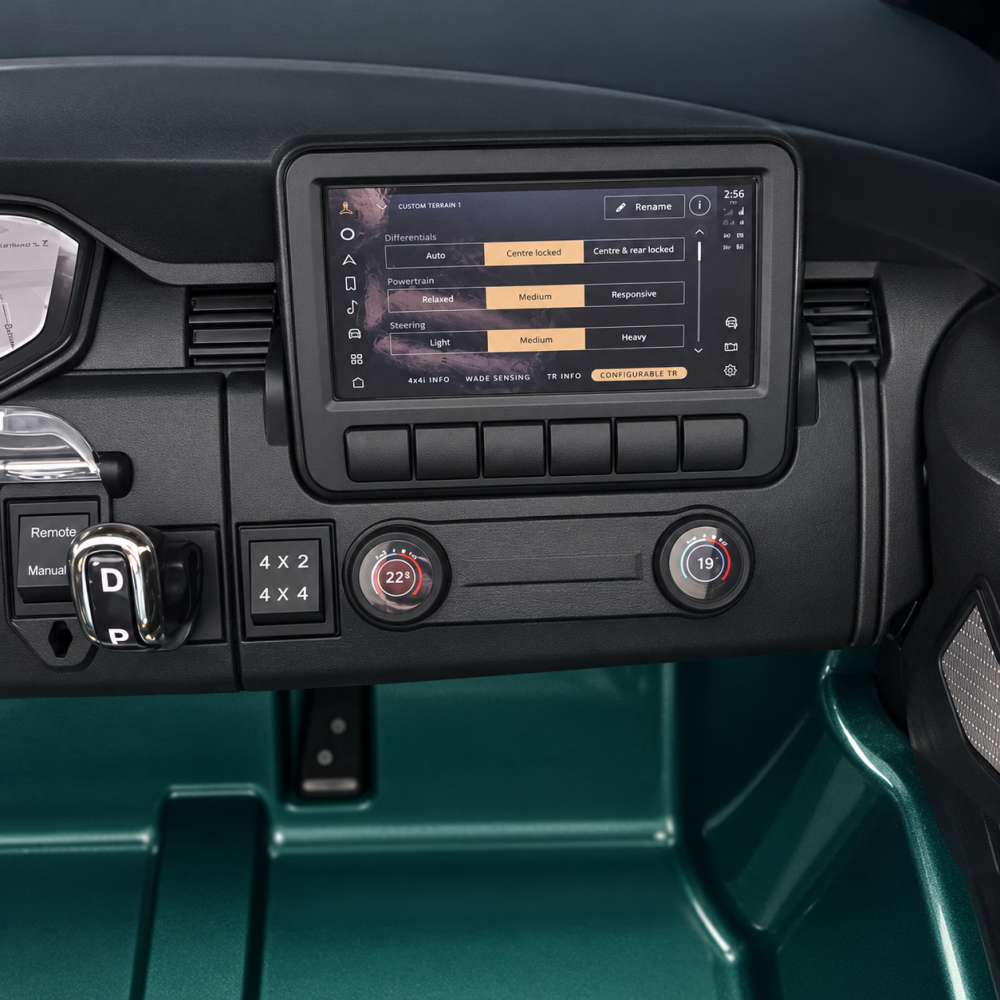 Masinuta electrica Range Rover Vogue cu licenta, 2 locuri, 12V 14Ah, 4x35W, roti EVA, telecomanda, verde, 3 ani+ [10]