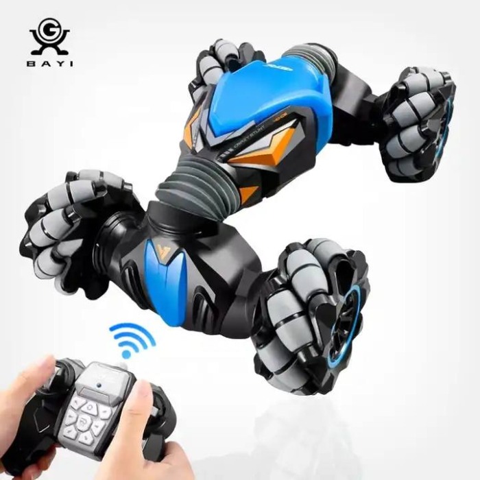 Masinuta RC 4WD Crazy Stunt cu Bratara Control si LuminI LED [4]