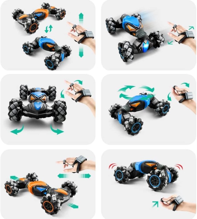 Masinuta electrica rotativa Stunt Car Control dual Bebelul [4]