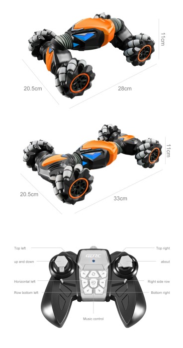 Masinuta electrica rotativa Stunt Car Control dual Bebelul [6]