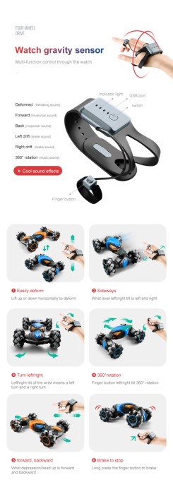 Masinuta electrica rotativa Stunt Car Control dual Bebelul [12]