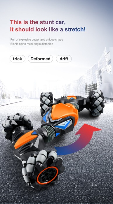 Masinuta electrica rotativa Stunt Car Control dual Bebelul [11]