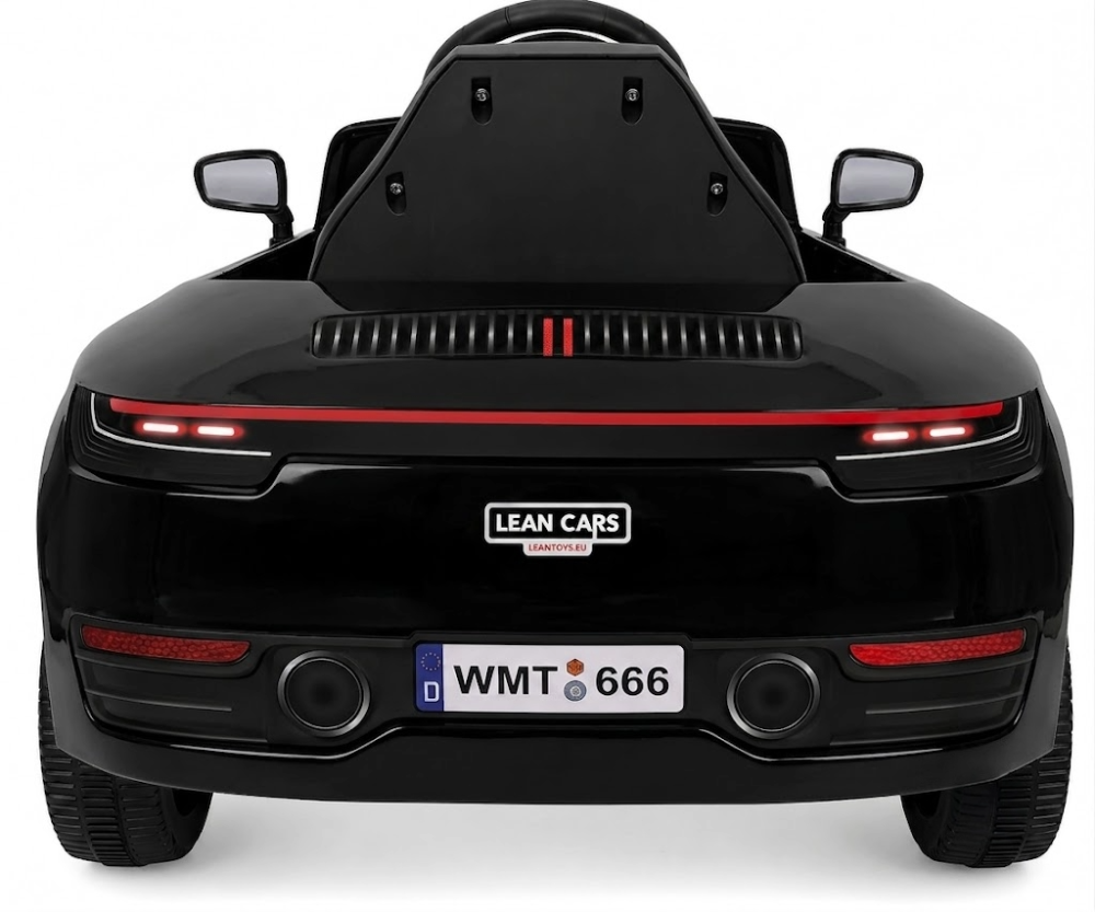 Masinuta electrica WMT-666, 90x47x43cm, 2x45W, cu telecomanda, neagra, 3 ani+ [3]
