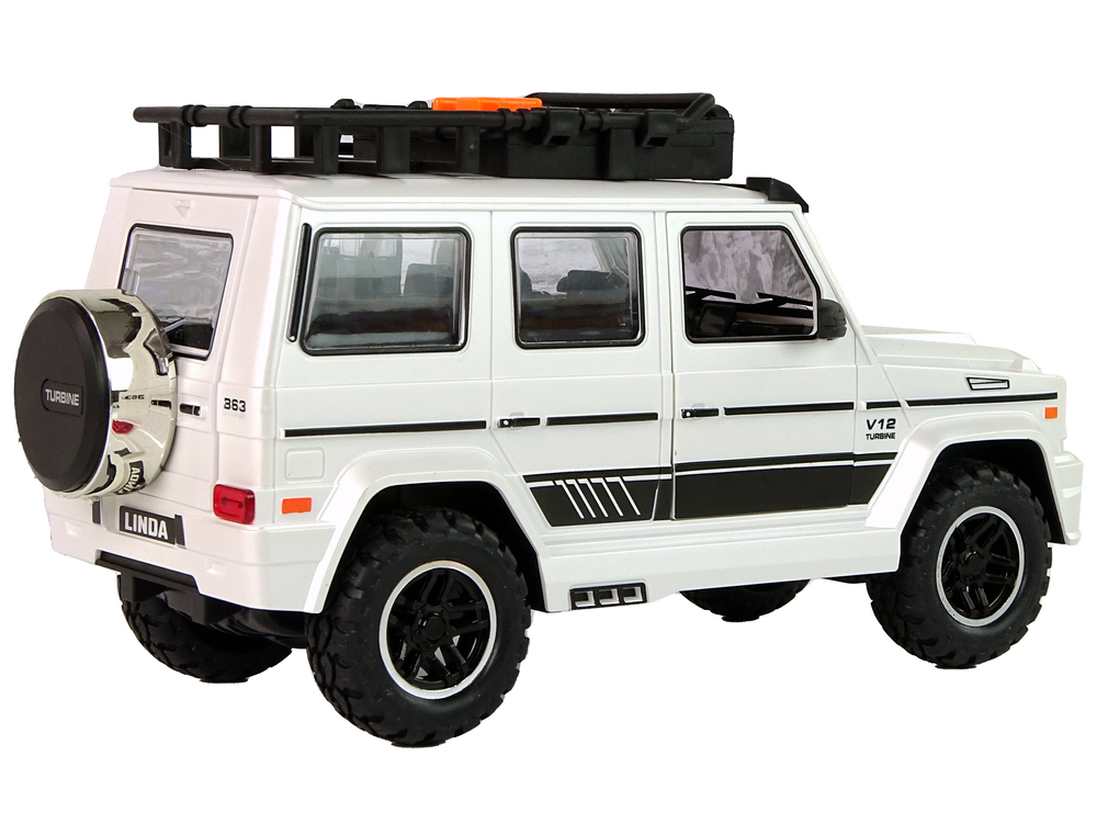 Masinuta Off-Road cu sunete si lumini Alba, 3 ani+ [5]
