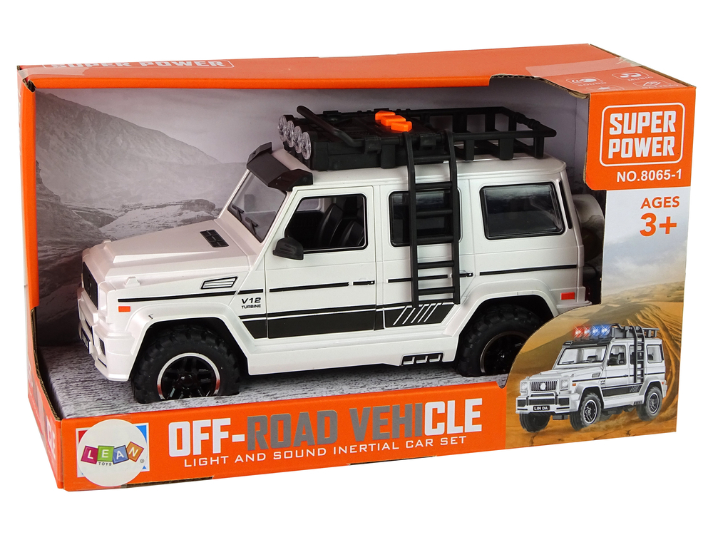 Masinuta Off-Road cu sunete si lumini Alba, 3 ani+ [7]