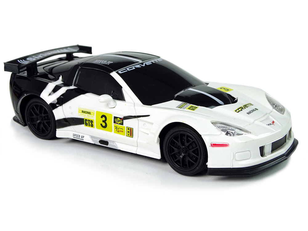 Masina Sport cu Telecomanda R/C 1:24 Corvette C6.R Alba 2.4G cu Lumini [5]