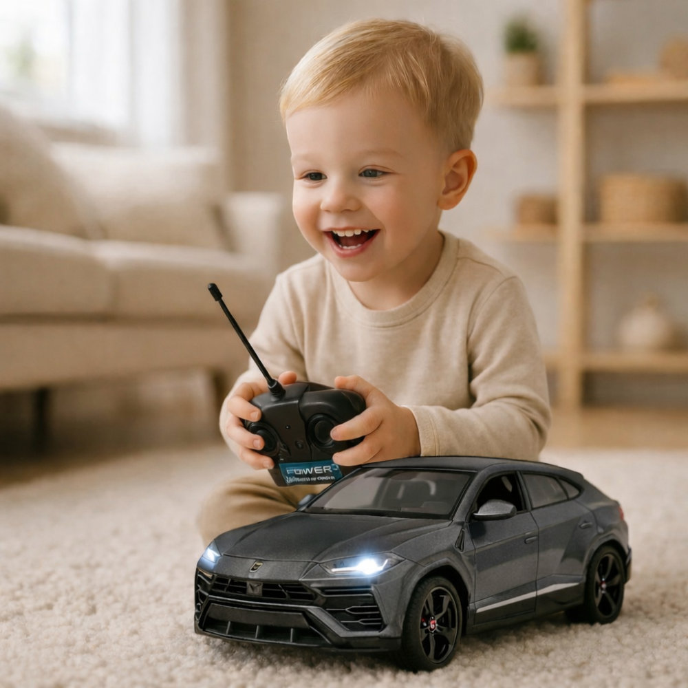 Masina cu Telecomanda R/C 1:24 Lamborghini Urus Negru 2.4G cu Lumini [3]