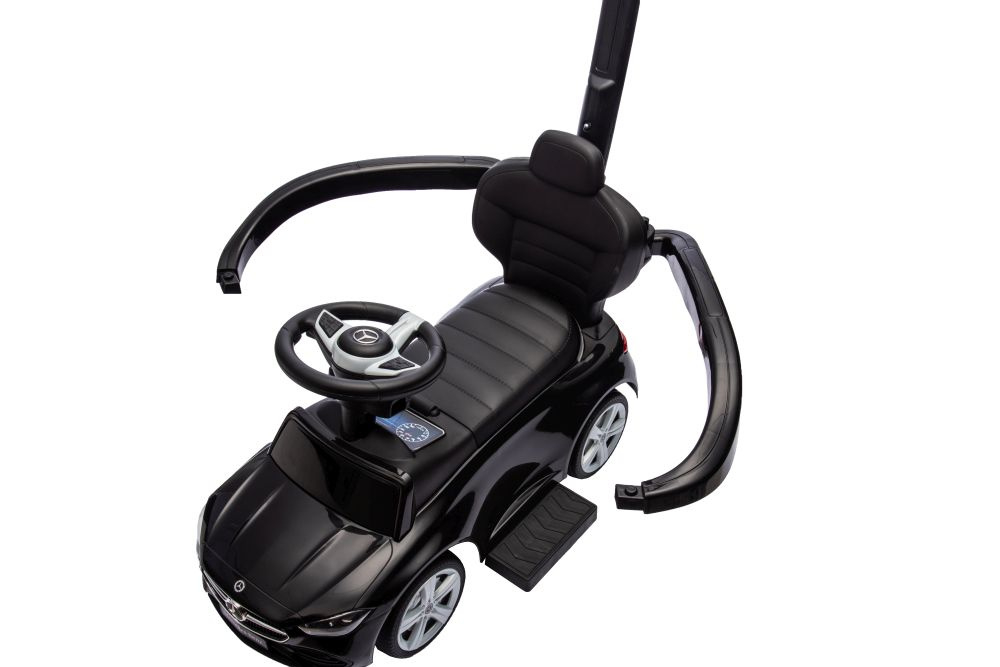Masinuta ride-on Mercedes 3 in 1, 12-36 luni cu maner Negru [4]