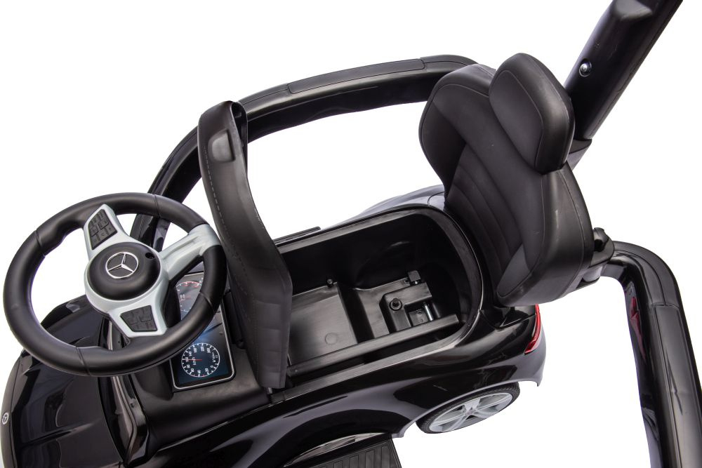 Masinuta ride-on Mercedes 3 in 1, 12-36 luni cu maner Negru [7]