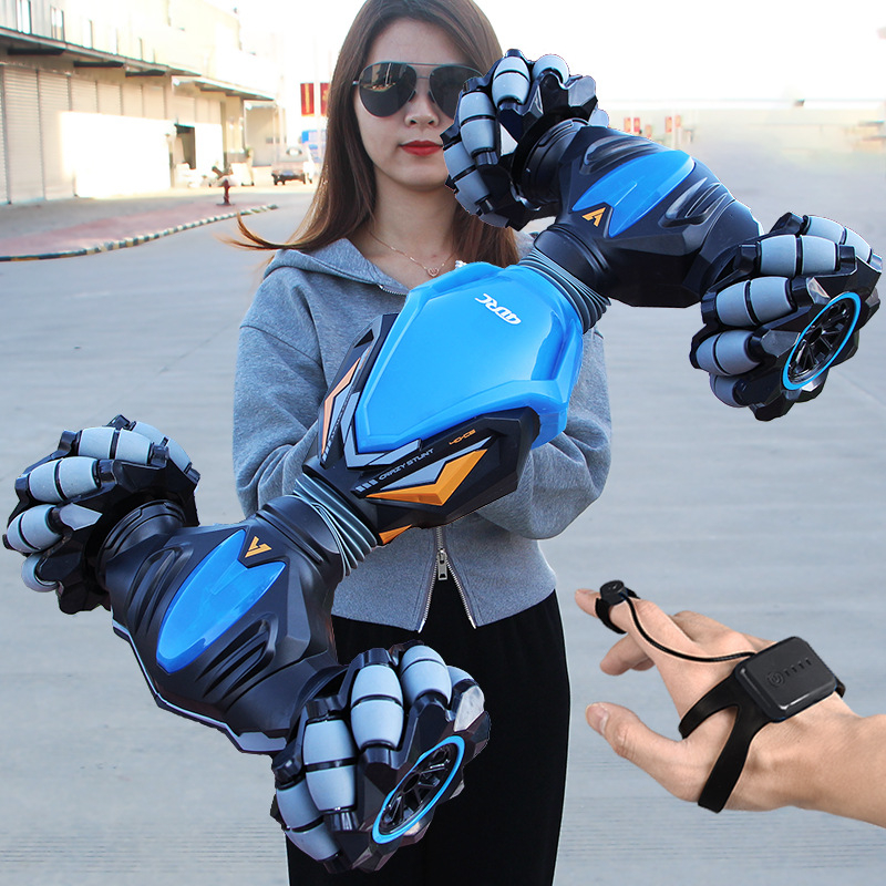 Masinuta RC 4WD Crazy Stunt cu Bratara Control si LuminI LED [3]