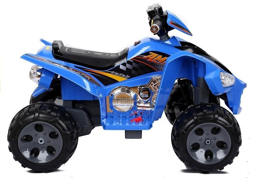 ATV Electric Medium Quad Albastru, 12V, 2 Motoare și Panou Audio [2]