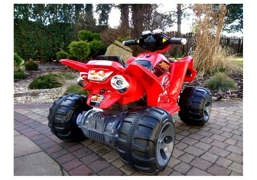 ATV Electric Medium Quad Roșu, 12V, Motoare Puternice 2x45W [11]