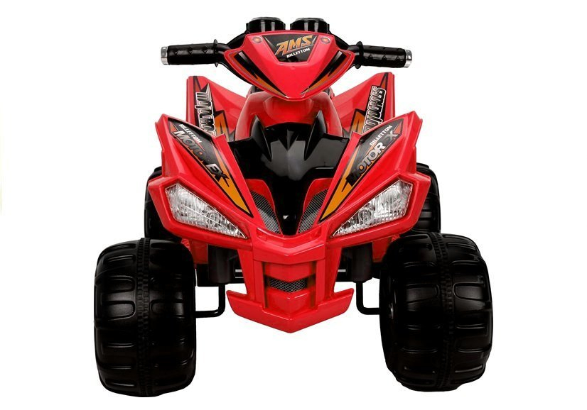 ATV Electric Medium Quad Roșu, 12V, Motoare Puternice 2x45W [6]