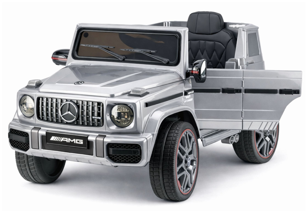 Mașinuță Electrică Mercedes AMG G 63 Argintiu lăcuit [3]