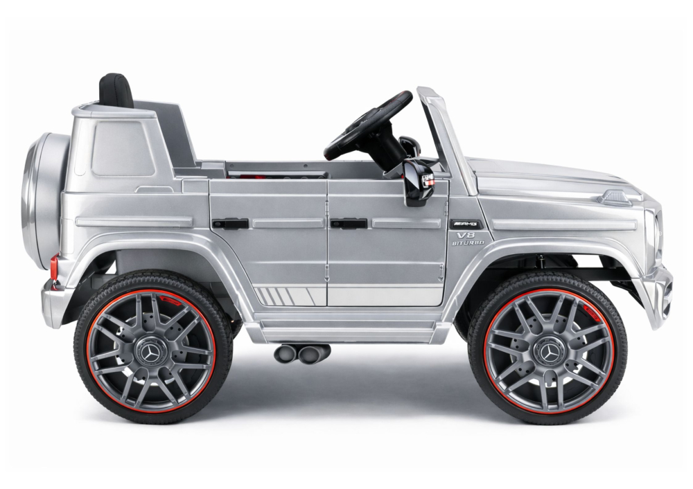 Mașinuță Electrică Mercedes AMG G 63 Argintiu lăcuit [9]
