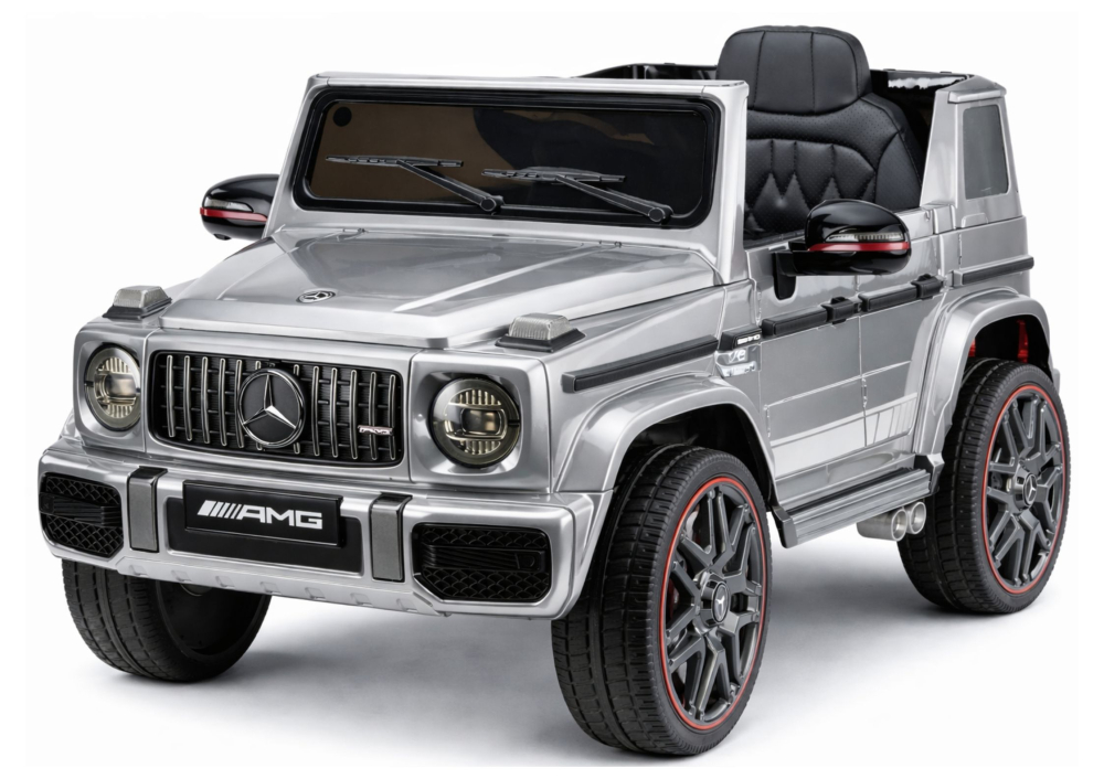 Mașinuță Electrică Mercedes AMG G 63 Argintiu lăcuit [2]