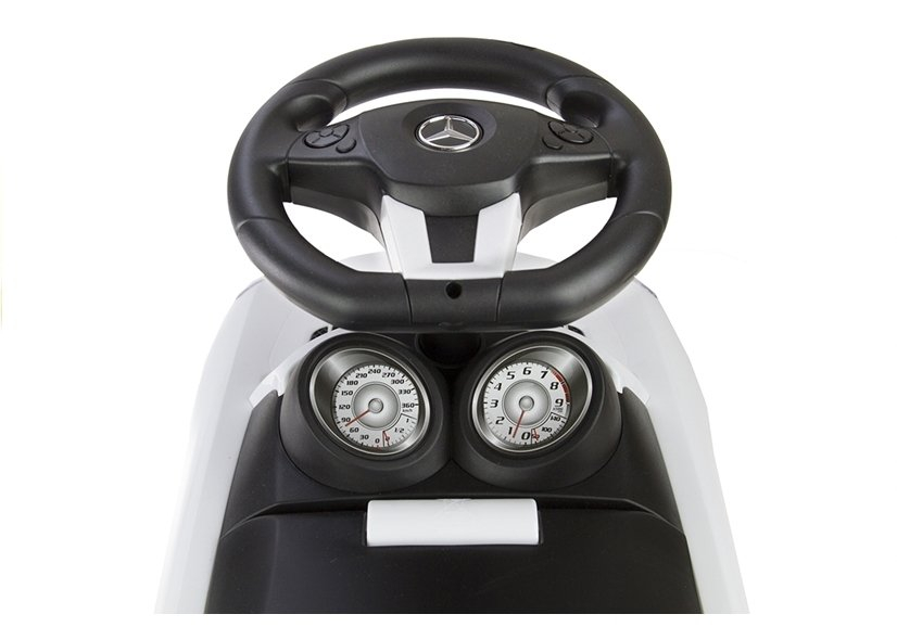 Mercedes-Benz SLS AMG alb – Masinuta Ride-On cu LICENTA pentru copii 2-6 ANI [6]