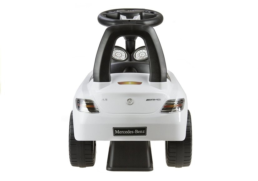 Mercedes-Benz SLS AMG alb – Masinuta Ride-On cu LICENTA pentru copii 2-6 ANI [4]