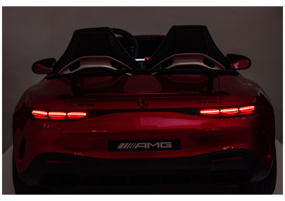 Mașinuță electrică Mercedes GT63 AMG DK-GT63 24V, LCD, Roșu lăcuit [14]
