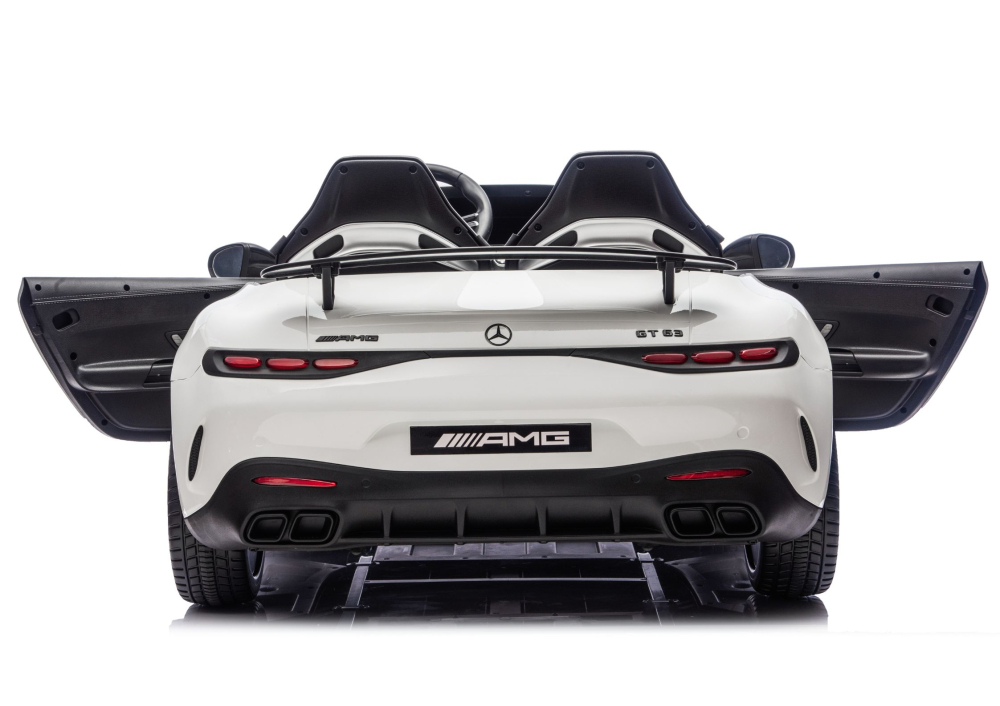 Mașinuță electrică Mercedes GT63 AMG DK-GT63 24V LCD, Alb [6]