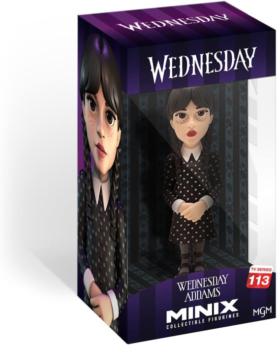 Figurină de colecție Wednesday Minix de 5 inci - Wednesday Addams [4]