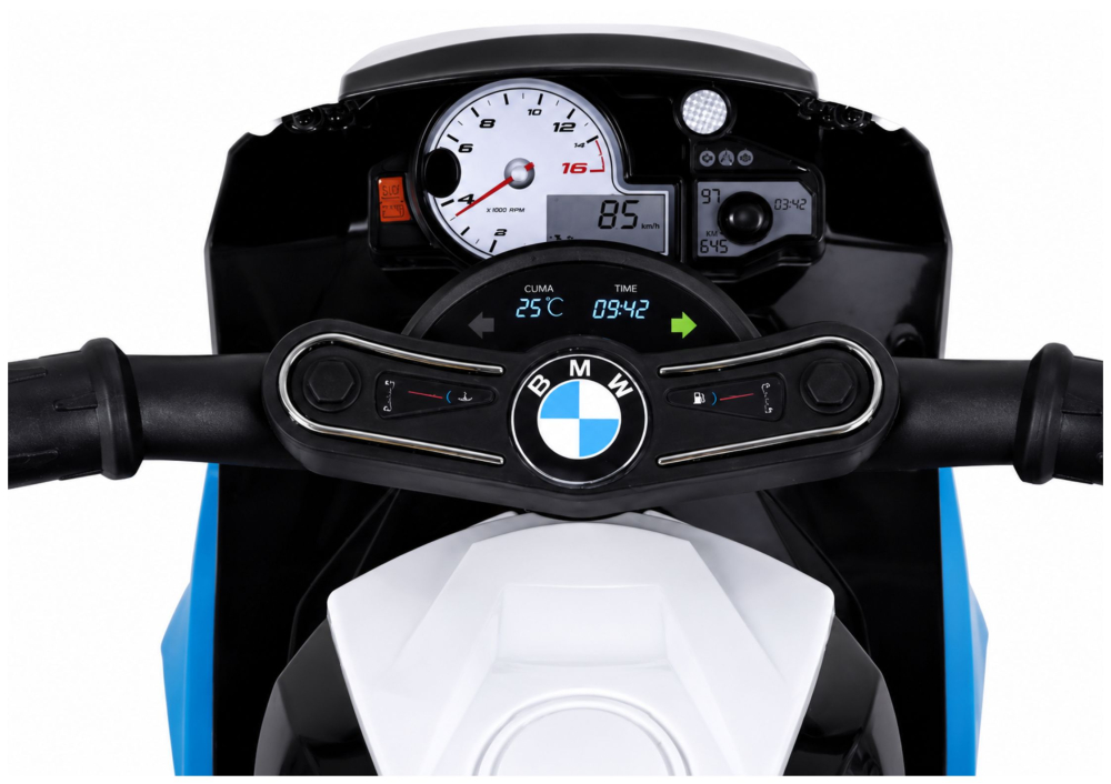Motocicleta electrica BMW S1000RR Albastra 6V pentru copii, 2 ani+ [6]