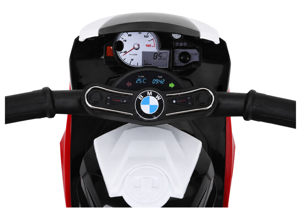 Motocicleta electrica BMW S1000RR Rosie 6V pentru copii [5]