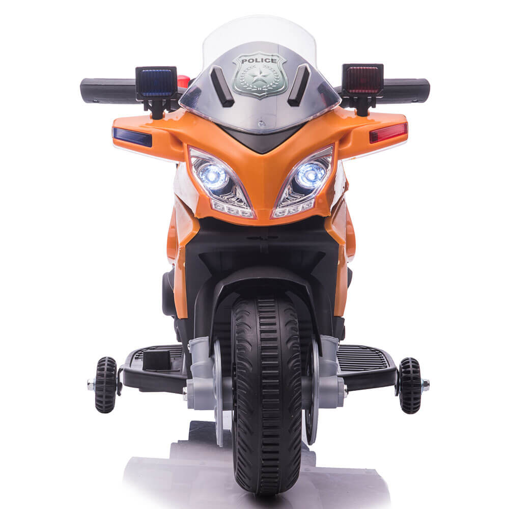 Motocicleta electrica de politie JC911 pentru copii, cu sunete si scaun piele ECO [2]