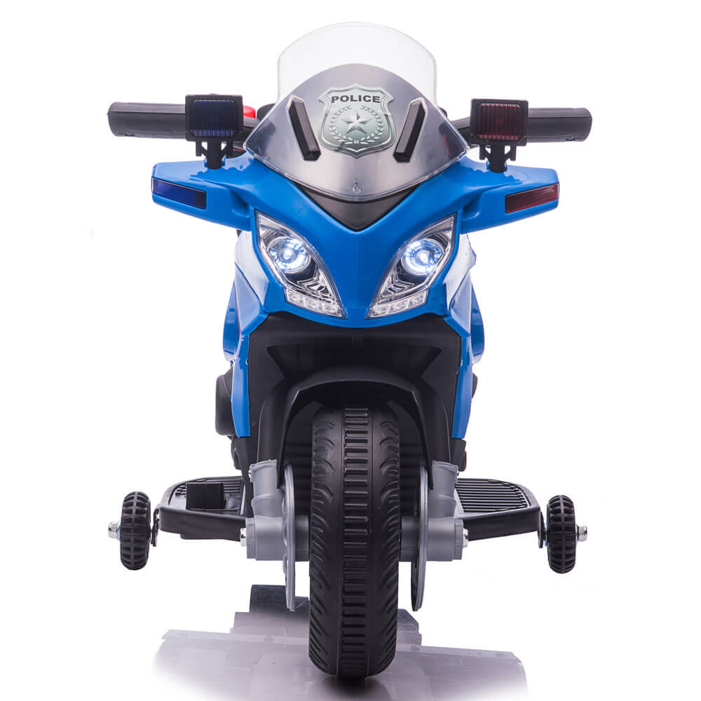 Motocicleta electrica de politie JC911 pentru copii, cu sunete si scaun piele ECO [2]