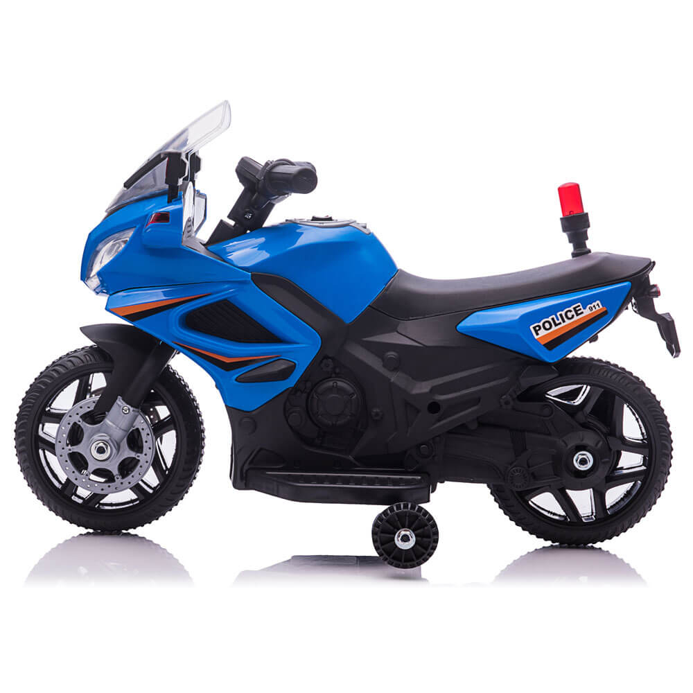 Motocicleta electrica de politie JC911 pentru copii, cu sunete si scaun piele ECO [3]