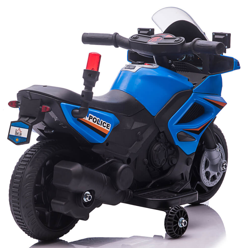 Motocicleta electrica de politie JC911 pentru copii, cu sunete si scaun piele ECO [4]