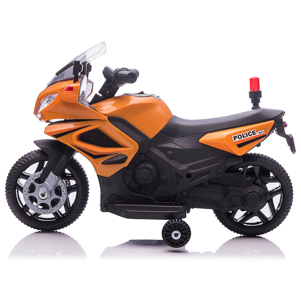 Motocicleta electrica de politie JC911 pentru copii, cu sunete si scaun piele ECO [3]