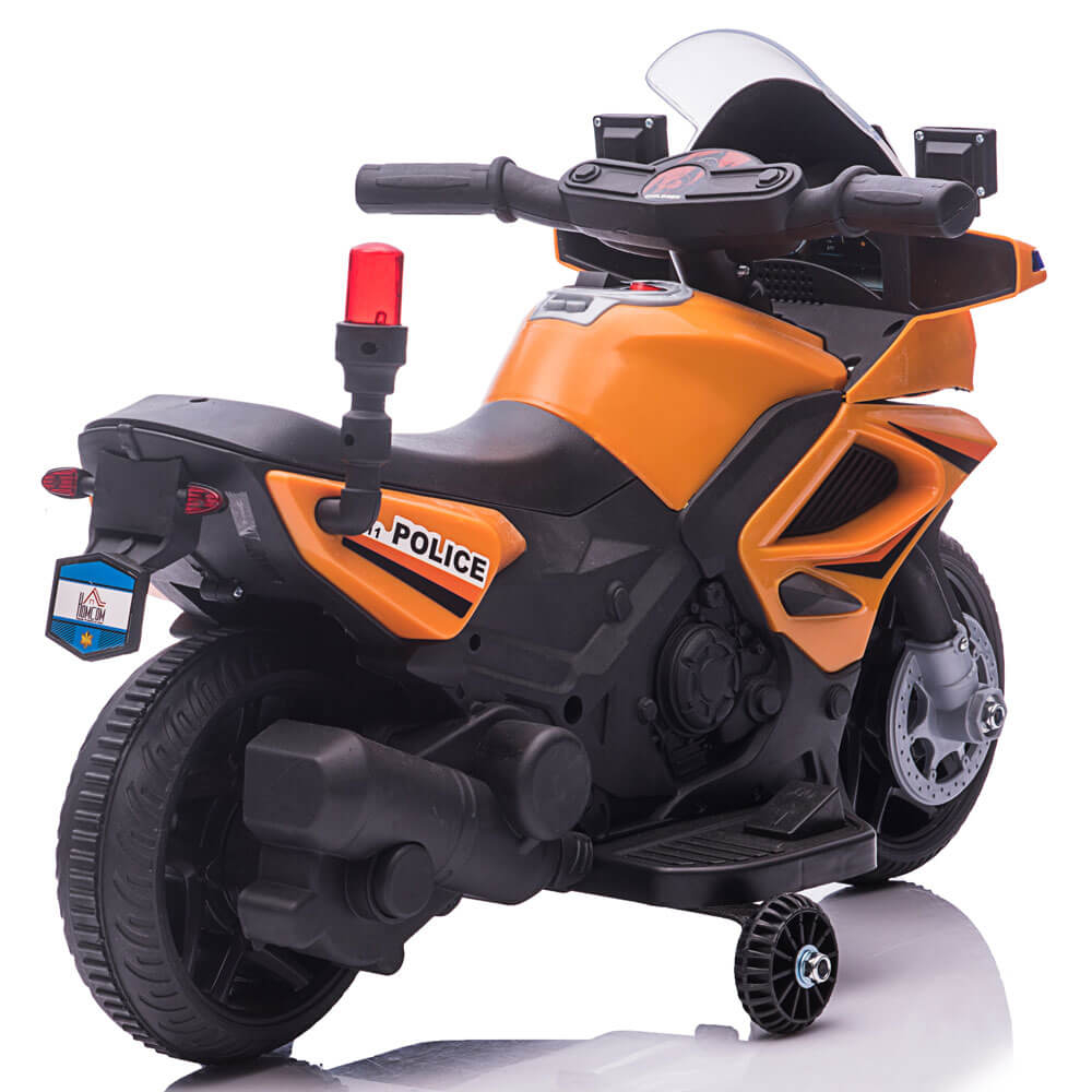 Motocicleta electrica de politie JC911 pentru copii, cu sunete si scaun piele ECO [4]