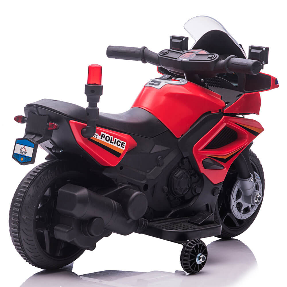 Motocicleta electrica de politie JC911 pentru copii, cu sunete si scaun piele ECO [15]