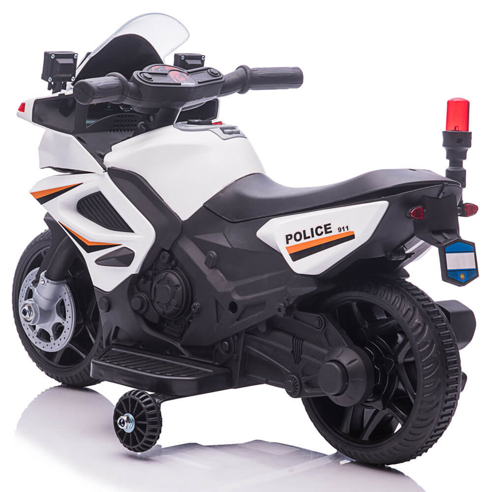 Motocicleta electrica de politie JC911 pentru copii, cu sunete si scaun piele ECO [7]