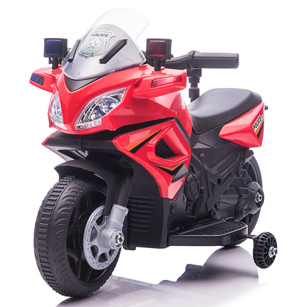 Motocicleta electrica de politie JC911 pentru copii, cu sunete si scaun piele ECO [16]