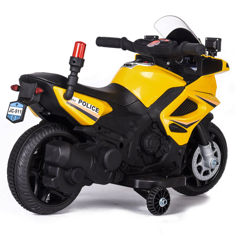 Motocicleta electrica de politie JC911 pentru copii, cu sunete si scaun piele ECO [13]