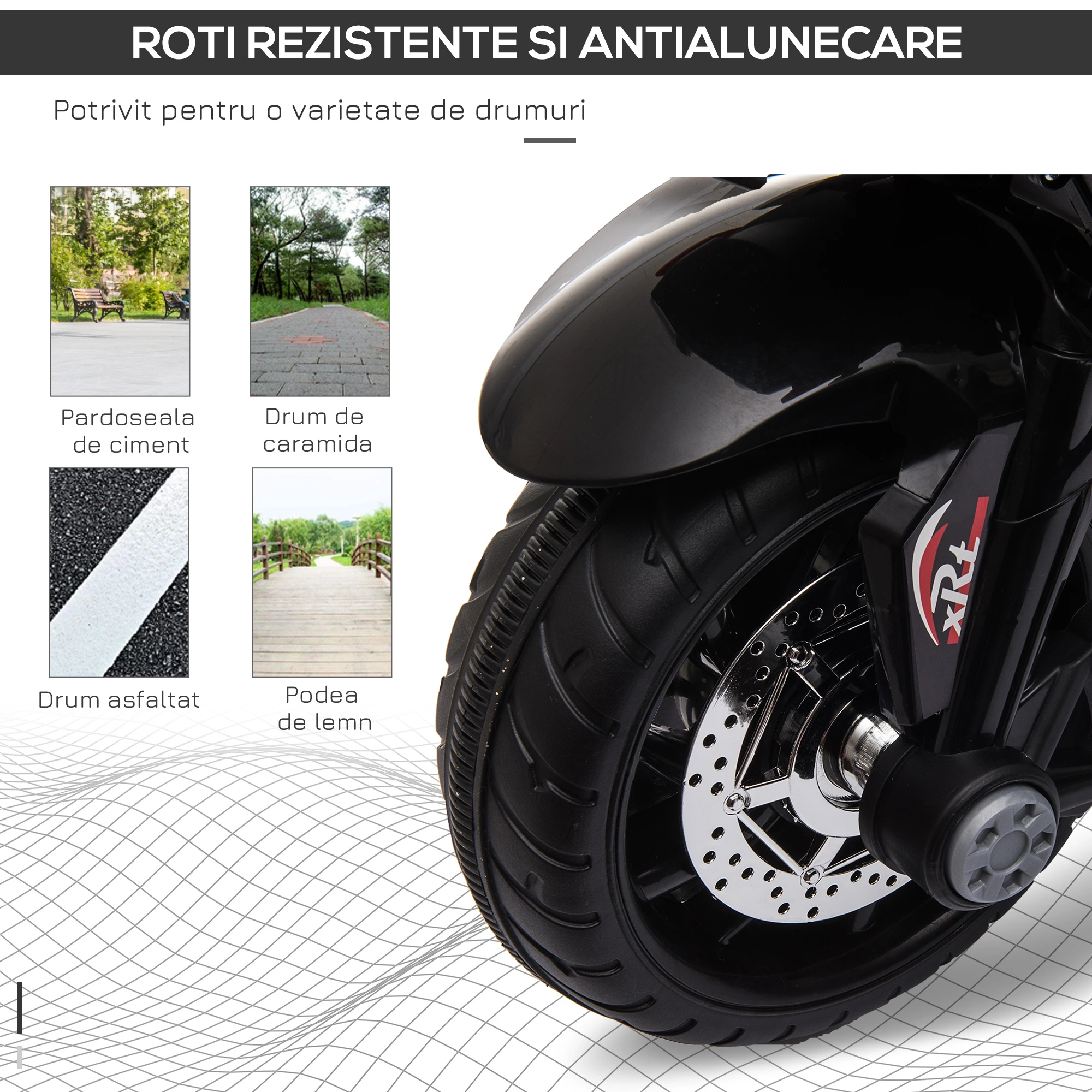 Motocicleta electrica pe baterii pentru copii Bebelul [10]