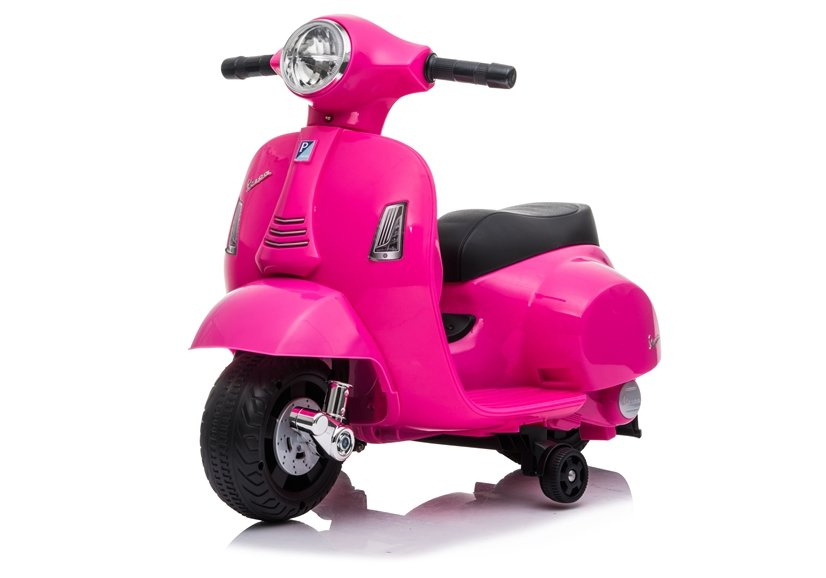 Motocicleta electrica pentru copii, Mini Vespa GTS300, baterie 4mAh, ROZ [9]