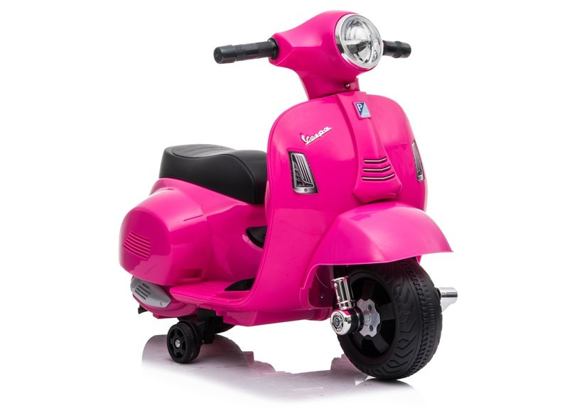Motocicleta electrica pentru copii, Mini Vespa GTS300, baterie 4mAh, ROZ [13]