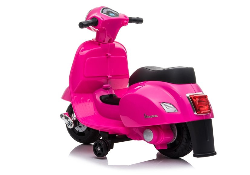 Motocicleta electrica pentru copii, Mini Vespa GTS300, baterie 4mAh, ROZ [12]
