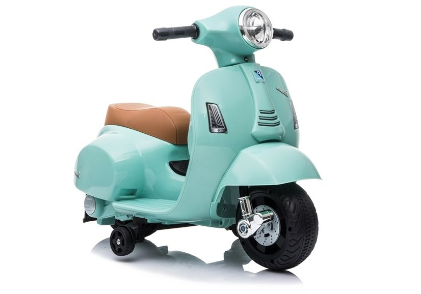 Motocicleta electrica pentru copii, Mini Vespa GTS300, baterie 4mAh, TURCOAZ [8]