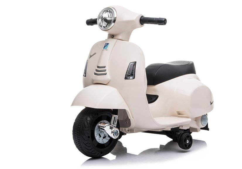 Motocicleta electrica pentru copii, Mini Vespa GTS300, baterie 4mAh, ALB [4]