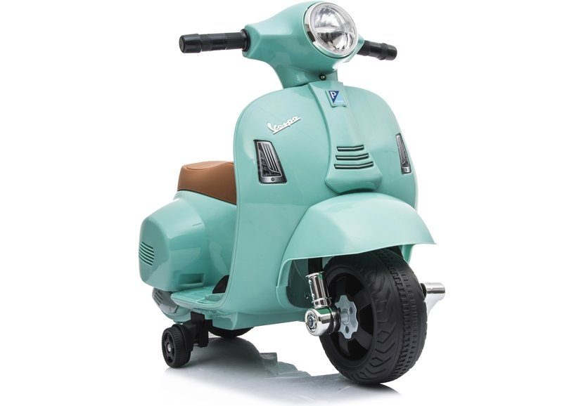 Motocicleta electrica pentru copii, Mini Vespa GTS300, baterie 4mAh, TURCOAZ [9]
