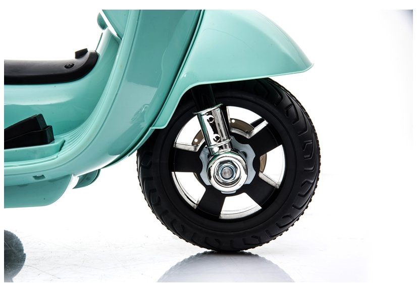 Motocicleta electrica pentru copii, Mini Vespa GTS300, baterie 4mAh, TURCOAZ [12]