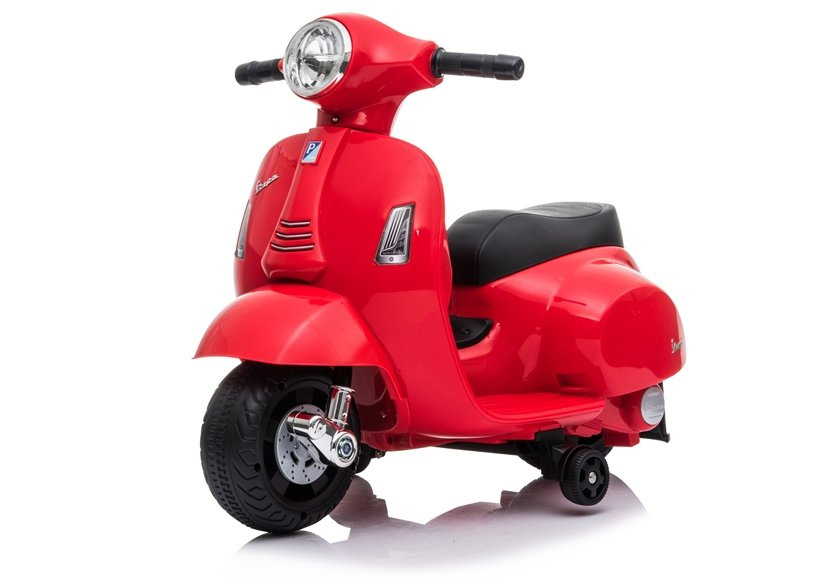 Motocicleta electrica pentru copii, Mini Vespa GTS300, baterie 4mAh, ROSU [2]