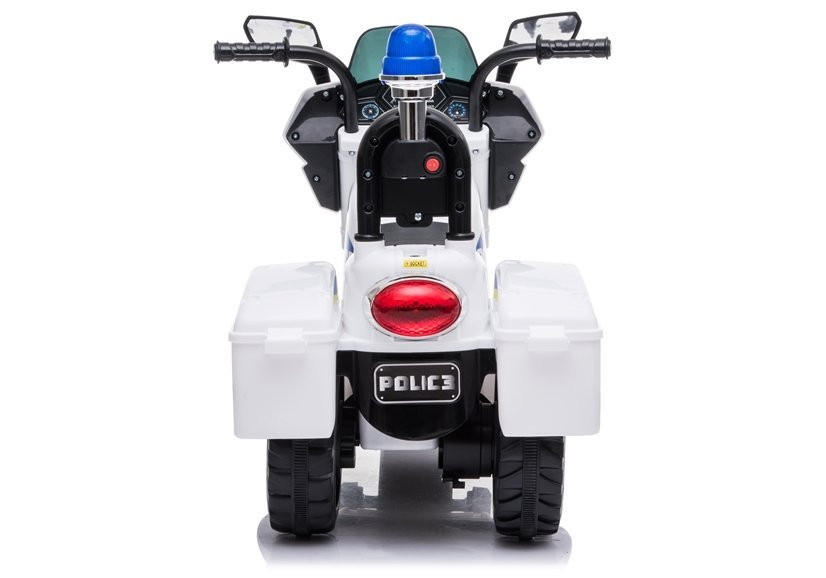 Motocicleta electrica politie TR1912 Alba 6V pentru copii, 2 ani+ [5]